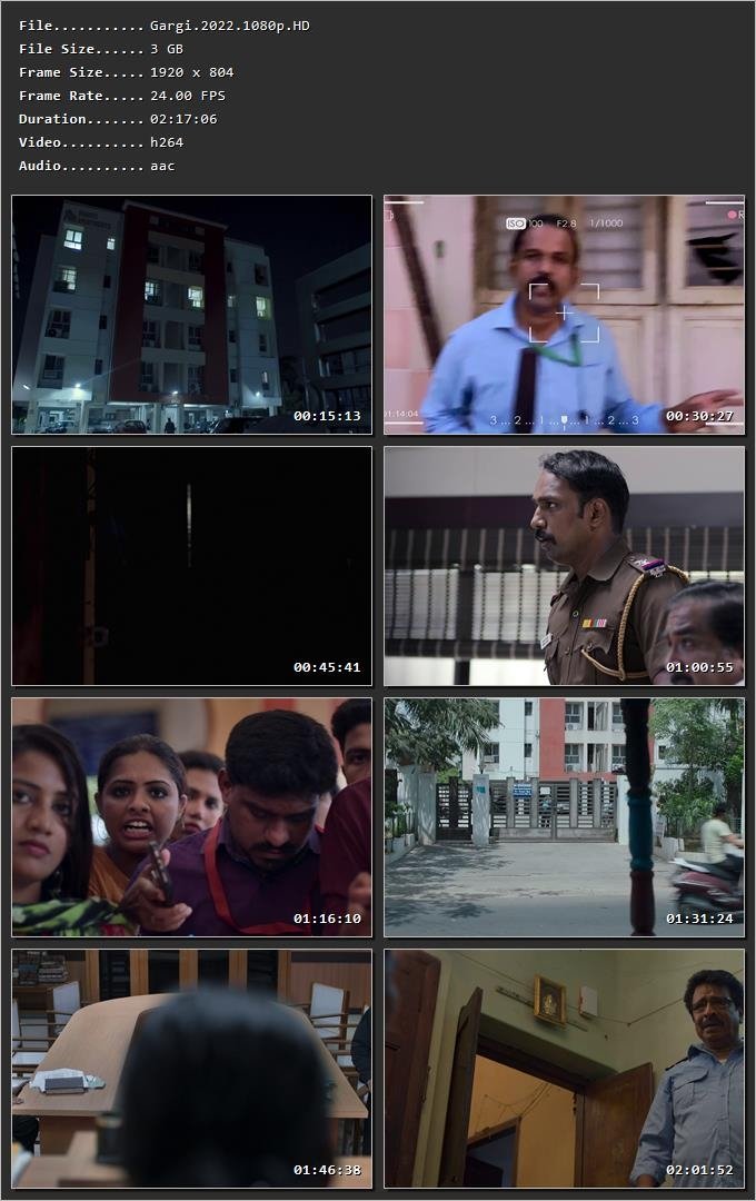 Gargi (2022) [Hindi + Tamil] HDRip 720p – 480p – 1080p