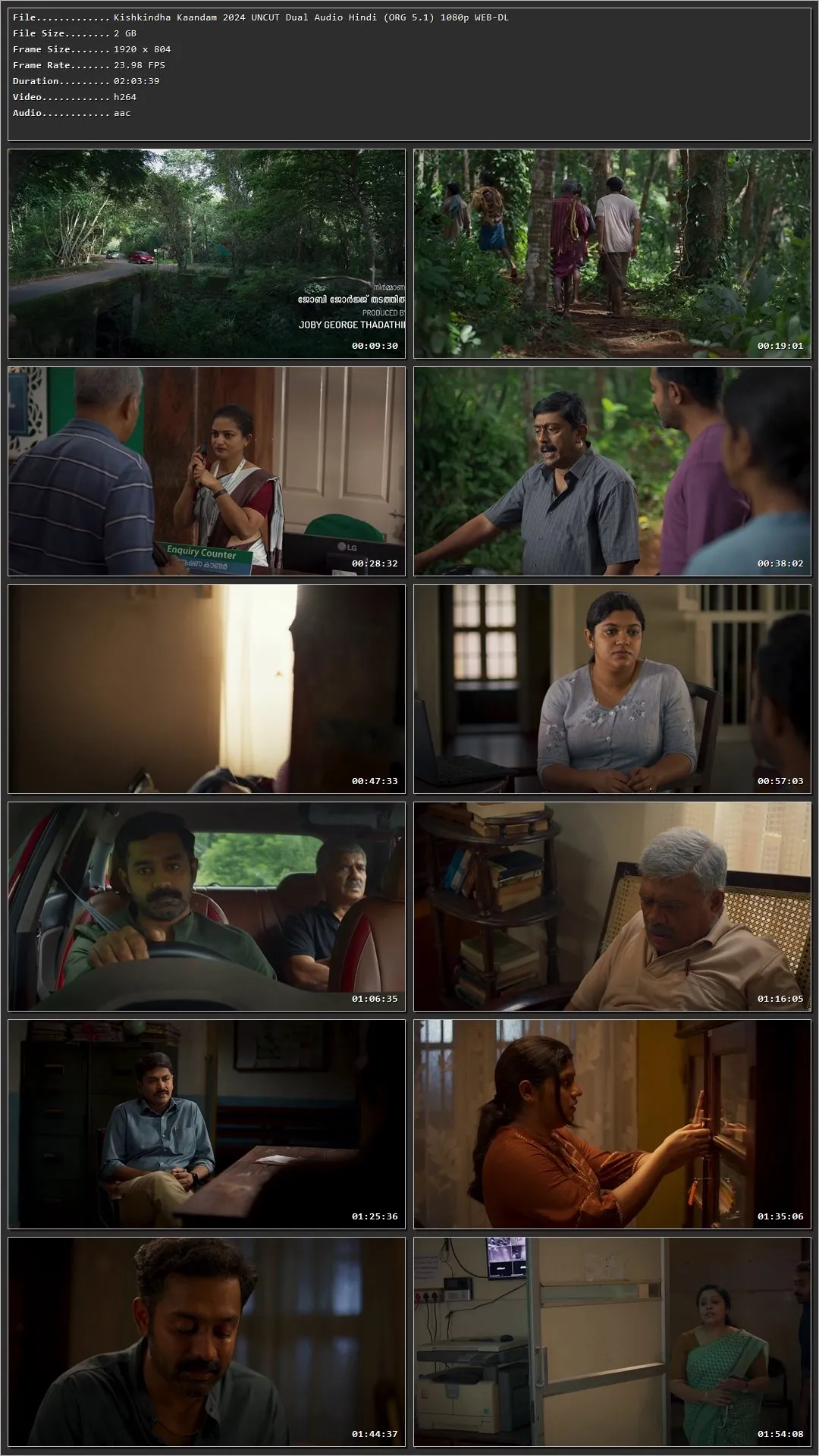 Kishkindha Kaandam 2024 (Hindi – Malayalam) HDRip 720p – 480p – 1080p