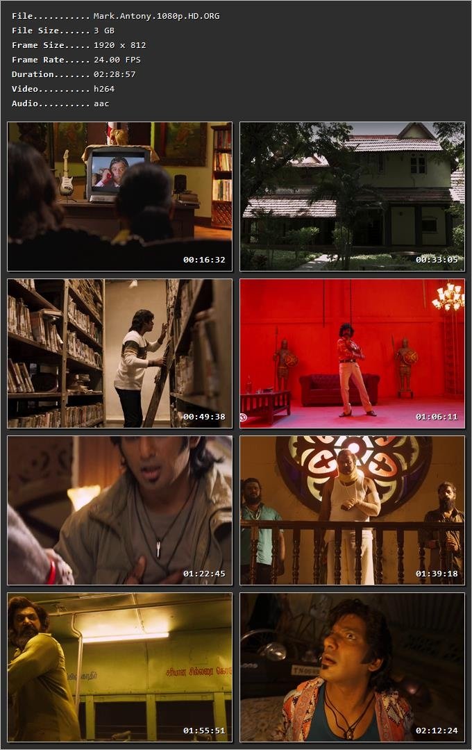 Mark Antony (2023) [Hindi + Tamil] HDRip 720p – 480p – 1080p