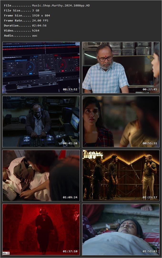 Music Shop Murthy (2024) [Hindi + Telugu] HDRip 720p – 480p – 1080p