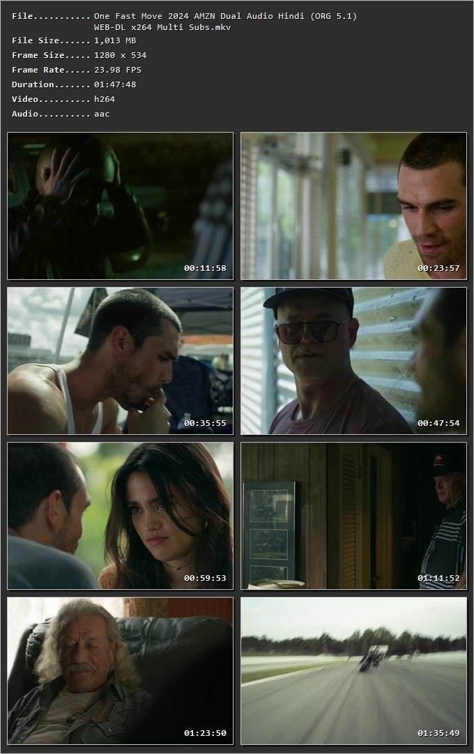 One Fast Move 2024 Hindi Dual Audio HDRip 1080p – 720p – 480p