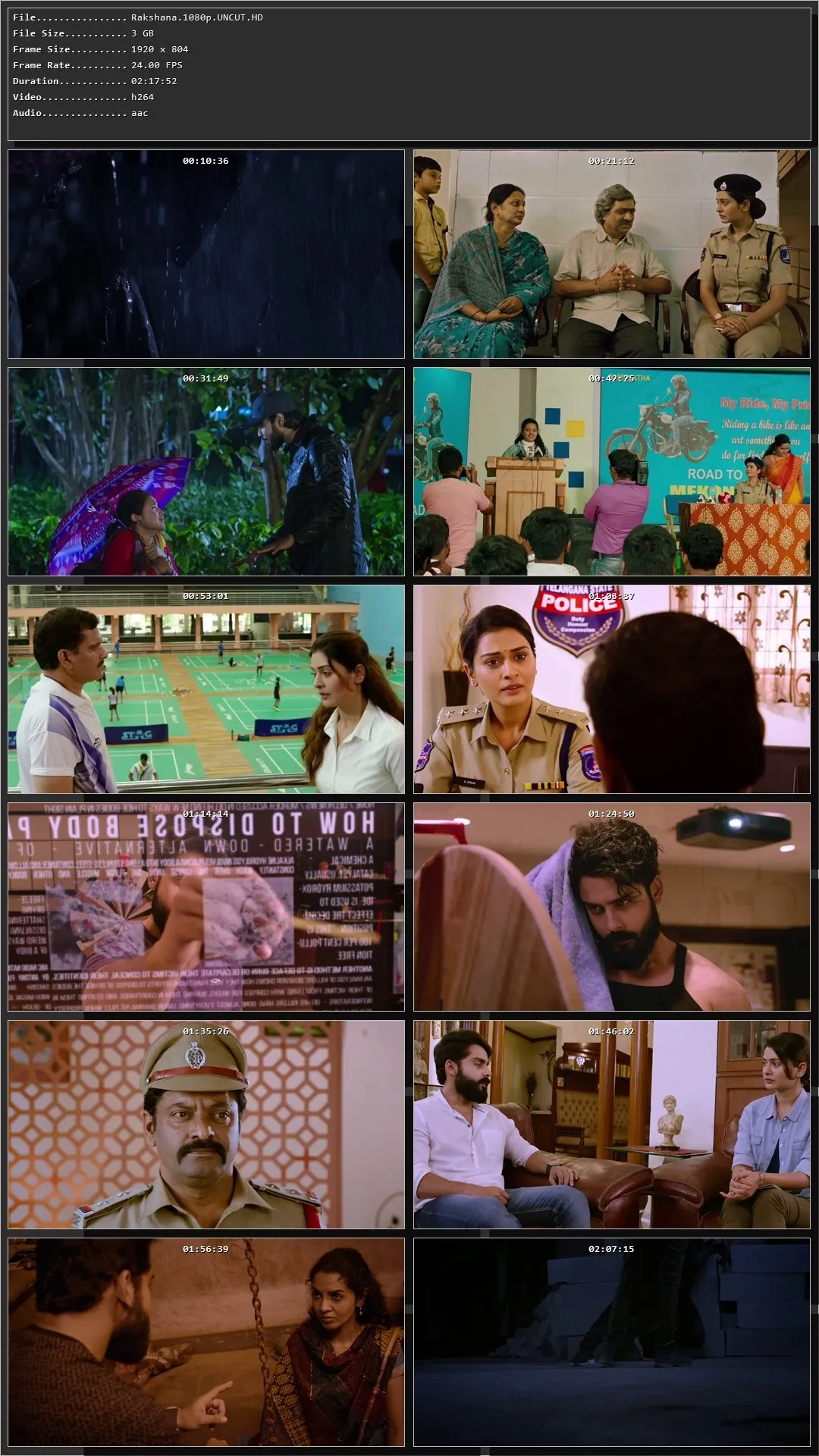 Rakshana (2024) [Hindi + Telugu] HDRip 720p – 480p – 1080p