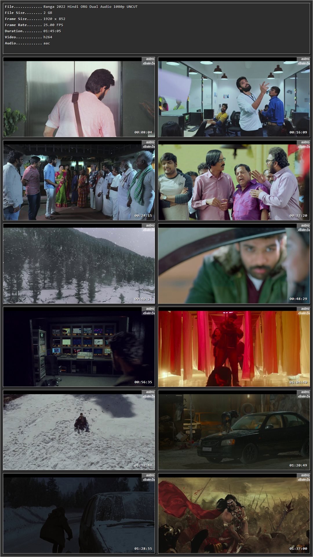 Ranga 2022 Hindi Dual Audio HDRip 1080p – 720p – 480p