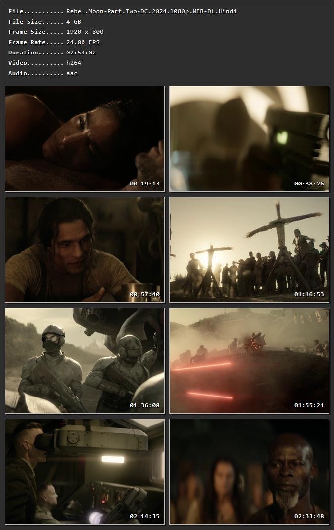 Rebel Moon – Part Two: The Scargiver (2024) Hindi Dual Audio HDRip uncut 1080p – 720p – 480p