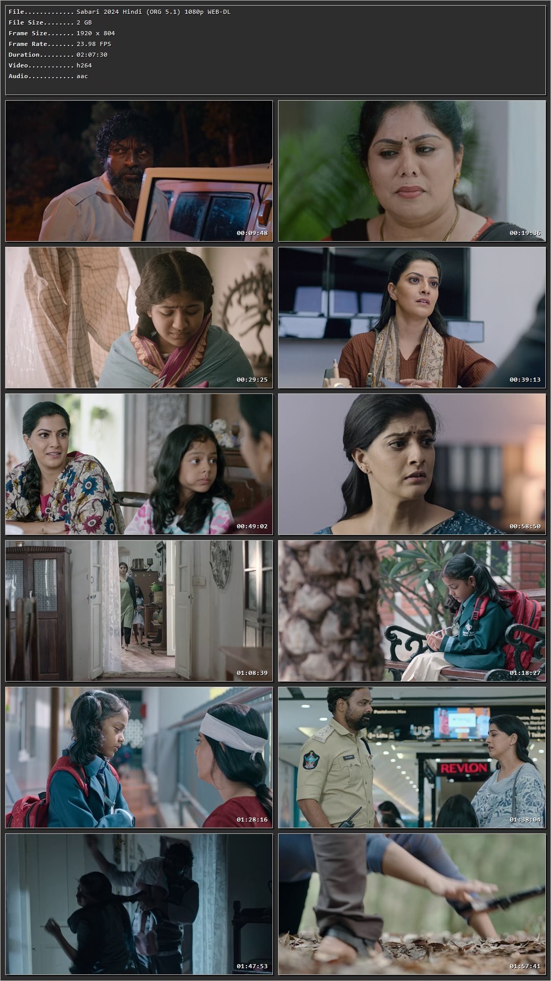 Sabari 2024 Hindi HDRip 720p – 480p – 1080p