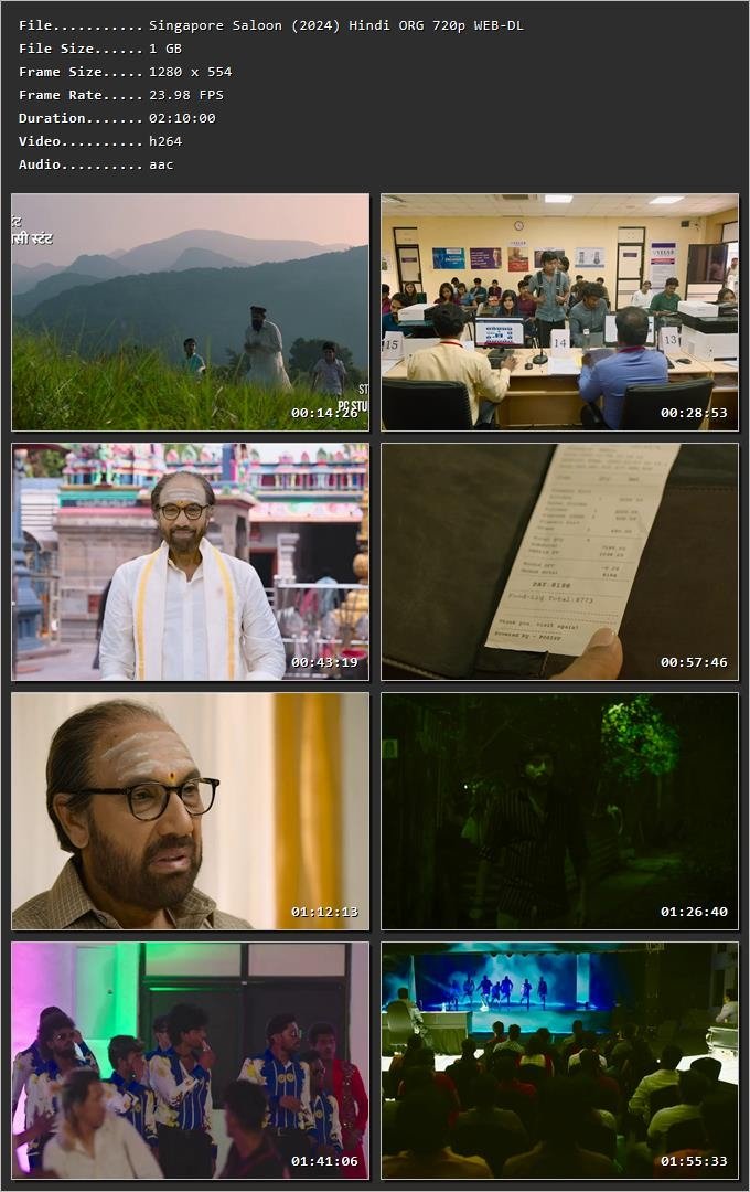 Singapore Saloon 2024 Hindi HDRip 720p – 480p – 1080p