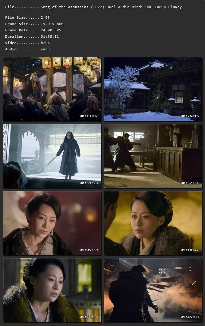 Song of the Assassins 2022 Hindi Dual Audio HDRip 1080p – 720p – 480p