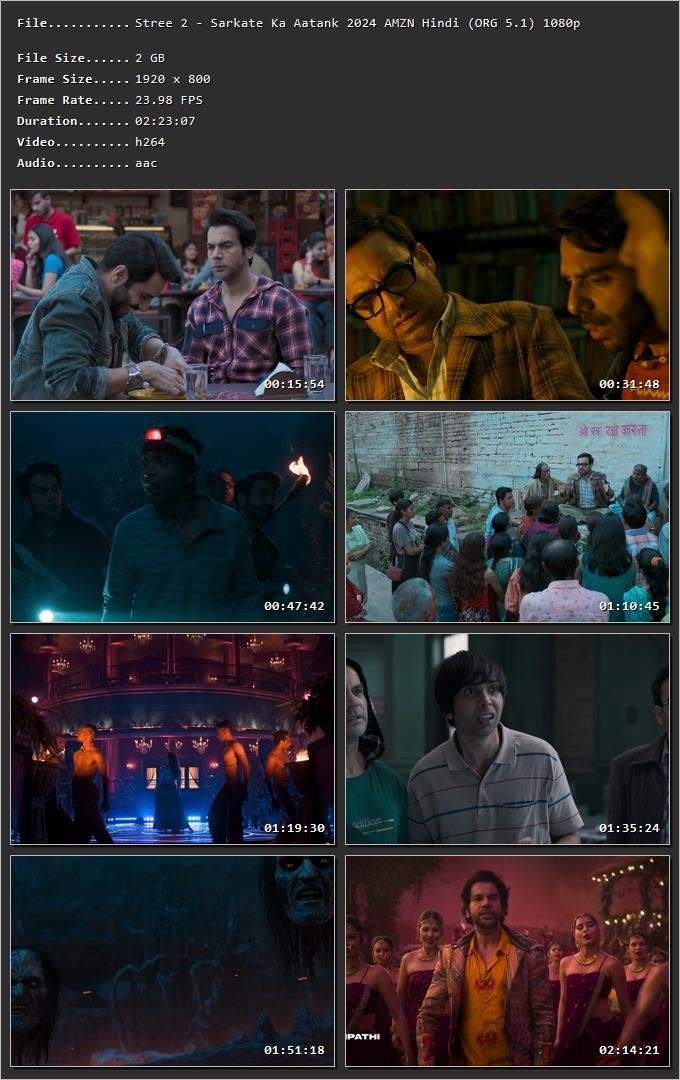 Stree 2: Sarkate Ka Aatank (2024) Hindi HDRip 720p – 480p – 1080p