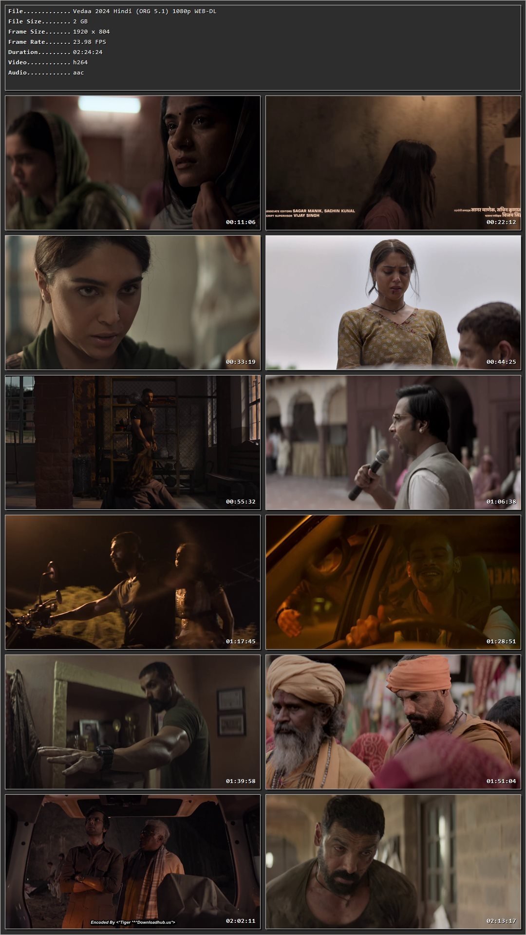 Vedaa 2024 Hindi (Org) HDRip 720p – 480p – 1080p